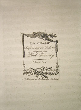 Title page of Wranitzky's Symphony op 25